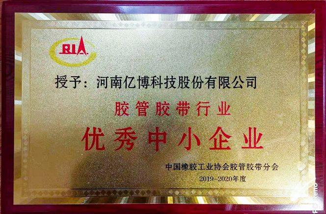 优秀中小企业 - 企业荣誉证书