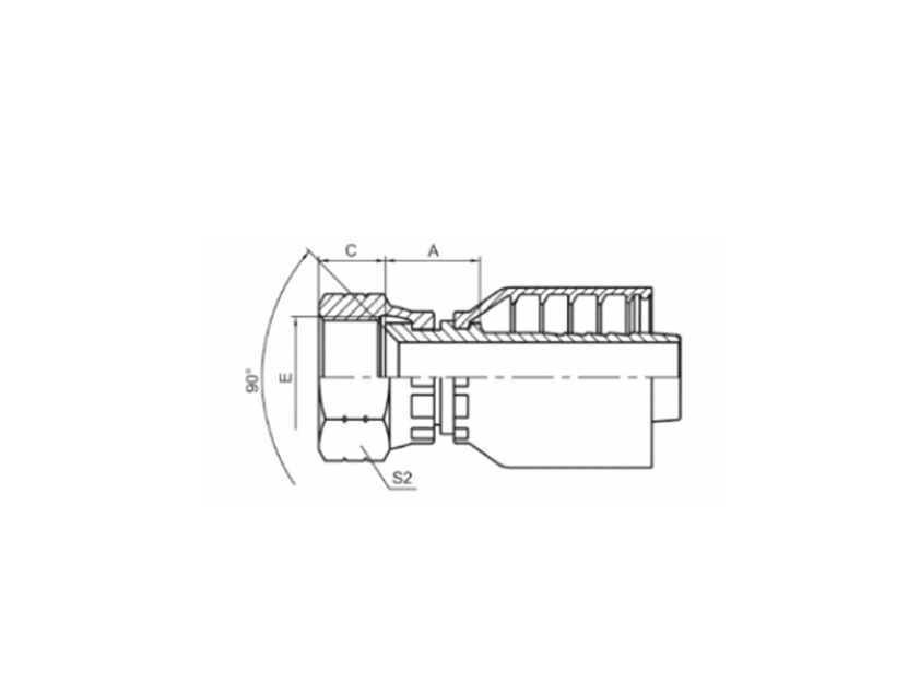 美制SAE内螺纹90°内锥面 SAE J513产品实拍图