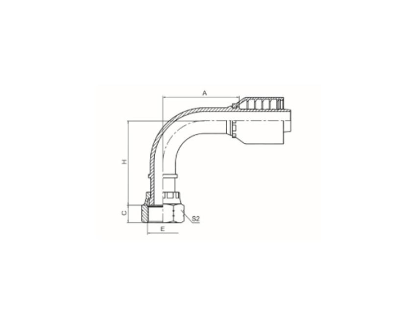 90°美制ORFS内螺纹平面 ISO 12151-1 SAE J516产品实拍图