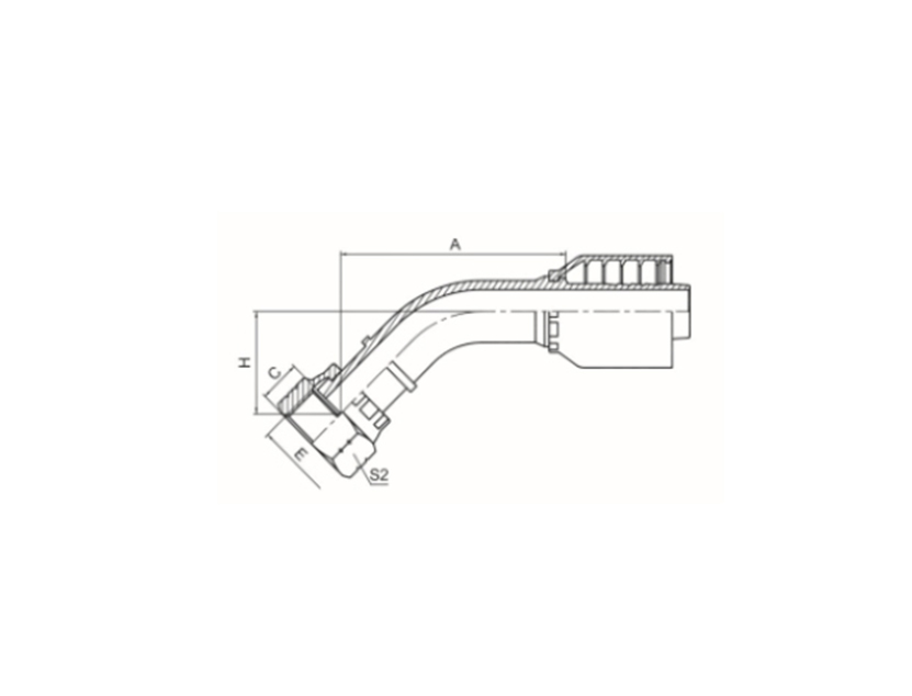 45°美制ORFS内螺纹平面 ISO 12151-1-SAE J516产品实拍图