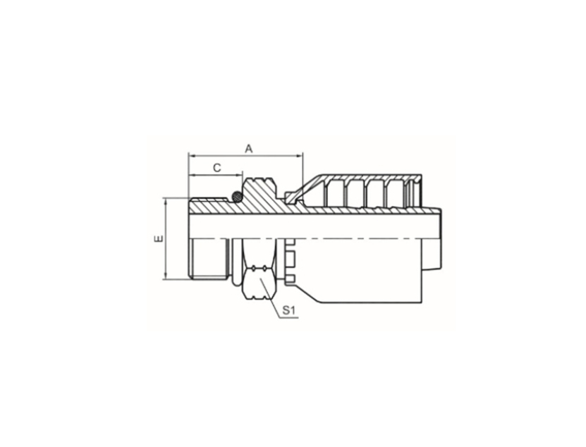 美制SAE外螺纹带O形圈 ISO 11926 SAE J1926产品实拍图